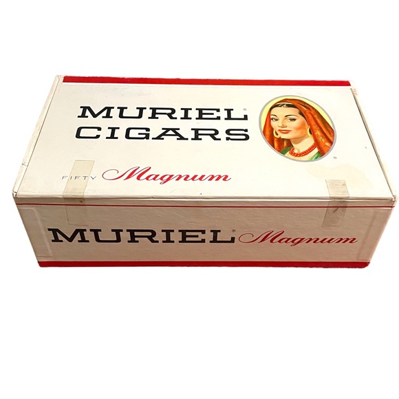 Vintage MURIEL Cigars Magnum Cigar Box-10 Cent Each 9.5" x 5.25" x 3.25" approx - Picture 13 of 16